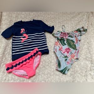 2 toddler 4T swimsuits